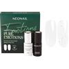 NÉONAIL Set UV Smalti Semipermanente Unghie - Pure Emotions - Base & Top Coat 7,2 ml - Smalto Gel Neve & Glitter - Nail Art Elegante - Kit Unghie Natalizio