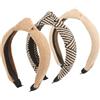 Uonlytech Cerchietto Largo Intrecciato 3 Pezzi Leggero Donna | Struttura Intrecciata, Tenuta Antiscivolo, per Frangia e Look Estivo, Stile Elegante per Damigelle