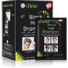 AMZSEA Shampoo istantaneo per capelli neri, shampoo per capelli colorati per uomini e donne - copertura grigia al 100% - dura 30 giorni 3 in 1 colore di capelli neri (Compresse)