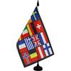 AZ FLAG Bandiera da Tavolo Paesi d'Europa 21x14 cm Base Plastica