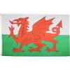 AZ FLAG Bandiera Galles 90x60 cm Gallese Poliestere 100D 2 Occhielli | Uso interno ed esterno bandiera decorativa doppie cuciture e bordi rinforzati con occhielli metallici