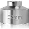 Ginobili Chiave a bussola da 32 mm, strumento per la rimozione rapida del filtro 'olio, strumento per la rimozione rapida del filtro 'olio da 3/8 pollici, facile da installare