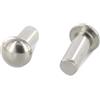 Idt Trade Rivetti semicircolari 5 x 35 50 pezzi in acciaio inox A2 con testa semicircolare DIN 660/ISO 1051 - rivetti inossidabili