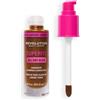 Revolution Beauty London Revolution Superfix Blur Longwear Foundation, F14.9NC, 23 ml | Per carnagioni scure o molto scure fondotinta effetto matte a coprenza da media ad alta