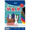 Stylex 46731 - Feltro per bricolage, 20 x 30 cm, 10 fogli assortiti in 10 diversi colori, ideale per artigianato, taglio e incollaggio