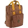 CARTOON Zaino Harry Potter backpack 38×27×11 cm in PU idrorepellente con emblema casa di Hogwarts dorato spallacci imbottiti e tasche interne ideale per scuola o tempo libero (Tassorosso)
