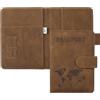 ILIYAH Porta Passaporto da Viaggio Donna e Uomo Cover Passaporto Italiano Custodia Passaporto con Slot per Carte PU Pelle Anti RFID Passport Cover(Marrone)