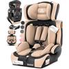 KIDIZ Seggiolino auto per bambini, gruppo 1+2+3, 9-36 kg, cintura di sicurezza a 5 punti, seggiolino auto, seggiolino auto, poggiatesta regolabile