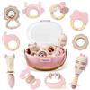 Vanplay Sonaglio Neonato 0-3 Mesi, Giochi Neonato 0-3 3-6 6-9 Mesi Giochi Montessori Giochi per Bambini Giochi Sensoriali per Neonati Regalo Neonata Maschio Femmina