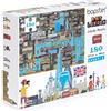 Bopster Puzzle Adulti Londra Collection 180 Pezzi - Puzzle Arte e Panorama di Londra con Porta Puzzle - Puzzle Grandi Dimensioni per Adulti e Bambini 8 Bit Pixel Art di Bopster 57x42