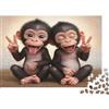 TVJOFXPWXNVU Animali Divertenti Principale Puzzle in Carta 1000 Pezzi Adulti Carta Eco Puzzle educativo animale Decorazione parete 38x26cm/1000pcs