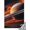 JQXZKNPHRT Saturno Pianeta Puzzle 1000 Pezzi Carta per Adulti Cielo Notturno Gioco di Puzzle 1000 Pezzi 38x26cm/1000pcs