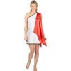 DEGUISE TOI Costume dea romana donna - Rosso - XL