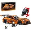 JAMARA 402899 CADA Mercedes-AMG GT3 1:8 arancione 2,4 GHz mattoncini RC mattoncini a incastro auto da corsa modello kit di costruzione telecomandato tecnica idea regalo