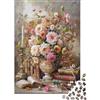 9K4D7V2G Natura morta floreale vintage Puzzle per Adulti Puzzle 1000 Pezzi Carta Decorazione elegante Casa Rilassamento Concentrazione Regalo 52x38cm/1000pcs