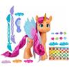 My Little Pony: Lasciail Tuo Segno, Sunny Starscout Ribbon Hairstyles, Pony Arancione da 15 cm con Accessori per Acconciature, per Bambini e Bambine dai 5 Anni in su