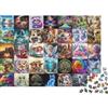 5M3D7C8V Puzzle Arte Animale Puzzle 1000 Pezzi Gioco di Puzzle 1000 Pezzi Carta Puzzle per Adulti Disegni Creativi Concentrazione Decorazione Famiglia Regalo 38x26cm/1000pcs