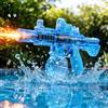 Axrye Pistola ad Acqua Elettrica con Luce LED, Pistola ad Acqua Automatica per Bambini Adulti 6m Lungo Raggio, 2 Batteria Ricaricabile Giocattolo Estivo per Feste in Piscina all'aperto Sulla Spiaggia