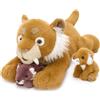 MorisMos 3 in 1 Le Tigre Peluche con Neonati all'interno della Pancia, 1 Tigre Incinta con 2 Adorabili Neonati in Peluche Soffice, Regali Sorpresa di Pasqua o Compleanno.