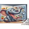 5M3D7C8V Elefante Cartone Puzzle 1000 Pezzi Puzzle per Adulti Carta Scena Rinfrescante Estiva Relax Famiglia Attenzione Decorazione Regalo 38x26cm/1000pcs