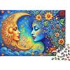 TVJOFXPWXNVU Motivo luna Motivo notte 1000 pezzi puzzle carta per adulti stimolazione mentale decorazione parete puzzle stellare 38x26cm/1000pcs