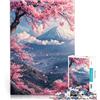 AITEXI Puzzle da 1000 pezzi per adulti Giappone monte fuji sakura Giocattoli Giochi Educativi Antistress offerte come regali per tutta la famiglia 52x38cm