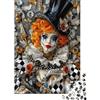 9K4D7V2G Ritratto di Clown Vintage Puzzle 1000 Pezzi Carta Puzzle per Adulti Stile Costume Drammatico Puzzle per Famiglia Relax Concentrazione Decorazione Regalo 38x26cm/1000pcs