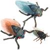 BESTonZON 3 Pz Modello Di Insetto Imitazione Della Cicala Cicale Finte Giocattolo Cognitivo Per Insetti Figure Animali Realistiche Figurina Artigianale Statuina Di Cicala Addominali