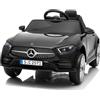 LALAHO Auto elettrica per bambini Mercedes CLS 350 12 V (Nero)