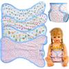 ERINGOGO Set 4 Pannolini Regolabili per Bambole Morbido Accessori per Ragazzo Ragazza Reborn Vestiti Finti per per Giochi di Finzione