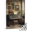 9K4D7V2G Pianoforte Vintage Puzzle 1000 Pezzi Carta per Adulti Decorazione Retro Arte Relax Famiglia Regalo Gioco 38x26cm/1000pcs