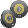 Pyle Sistema di Altoparlanti Auto a Tre Vie Giallo/Nero, 16,5 cm, 280 Watt, 4 Ohm, con Tweeter e Magneti da 1 kg, Profondita di Montaggio 5,7 cm, Coppia