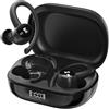 Monster MS-NL216 Auricolari Bluetooth Wireless con Ganci Auricolari in Silicone, IPX6, Driver 14,2 mm, Cancellazione del Rumore ENC, 48 Ore di Autonomia, per Sport e Palestra