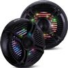 Pyle Altoparlanti Marini 16,5 Centimetri Doppio Impermeabile, Speaker 250 Watt, Casse Audio Esterne/Auto/Barca con LED, Sistema Stereo Impermeabile, Cavi e Griglie
