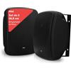 Pyle Altoparlanti da Esterno, Cassa Bluetooth Wireless Impermeabile, Speaker a 2 Vie da 16,5 cm, da Parete o Soffitto, Resistenti alle Intemperie, Nero