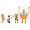 Jakks Pacific Set Multipack Action Figures Dog Man da 6,3 cm - Personaggi Articolati Ufficiali Jakks Pacific, Include Dog Man, Lil Petey, Petey, Nonno e 80-HD - Perfetto per Gioco e Collezione