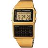 Casio Orologio da uomo color argento con 25 calcolatrici di memoria, Oro, S, Orologio al quarzo