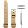WRISTARMOR Cinturino di ricambio in resina da uomo per Compatibile con Casio AE-1100w SGW-300H AE-1000w AE-1200 W-218H cinturino sportivo impermeabile (fibbia color argento kaki)