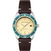 Spinnaker Fleuss SP-5055 - Orologio automatico da uomo, 43 mm, con cinturino in pelle, Marrone Sahara, Fleuss Automatico