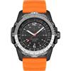 findtime Orologio da polso da uomo a energia solare impermeabile fino a 5 atm, subacqueo, LED, per maratona, sopravvivenza, nuoto, militare, tattico, orologio da campo, arancione, Arancione, Sportivo