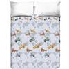 PENSIERI DELICATI Copriletto Matrimoniale 260 x 280 cm, 100% Cotone Pique, Ideale Come Telo Arredo, Coperta Salva Letto 2 Piazze, Fantasia Aerei Grigi, 100% Made in Italy