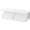 Yamazaki 1299 Tower Porta carta igienica a doppia parete, bianco, acciaio, minimalista, 28,5 x 12 x 8,5 cm (lunghezza x larghezza x altezza)
