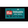 Prym Silver Steel Embroidery Needles No.20 43mm x 1mm (25)