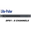 LITE PUTER DP81 - SPLITTER DMX 512 - 1 CANALE DMX INPUT - 8 CANALI DMX OUTPUT