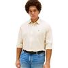 Tommy Hilfiger Uomo Camicia Flex Poplin Solid Regular Fit, Avorio (Muslin), 4XL