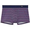 Hom Boxer Comfort Ocean Drive Boxer Briefs da Uomo (Confezione da 1), Stampa Micro Modello Piccole Fiamme in tonalità di Blu, Rosso, Rosa, Marina, S