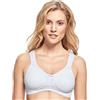 Susa Reggiseno da Donna in Cotone Senza Ferretto, Basic I Reggiseni da Donna con Coppe Preformate e Spalline per alleviare Il carico di Schiena, Collo, Spalle, Bianco, 7A