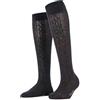 FALKE Declivity W Kh lana al ginocchio tinta unita 1 paio, Calzini lunghi Donna, Nero Black 3000, 35-38