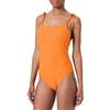 Emporio Armani Costume da Bagno Intero da Donna con Logo 3D Bold Halter, Arancione, XL