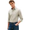 Tommy Hilfiger Uomo Camicia Flex Dobby in Cotone, Verde (Dark Artichoke), XXL